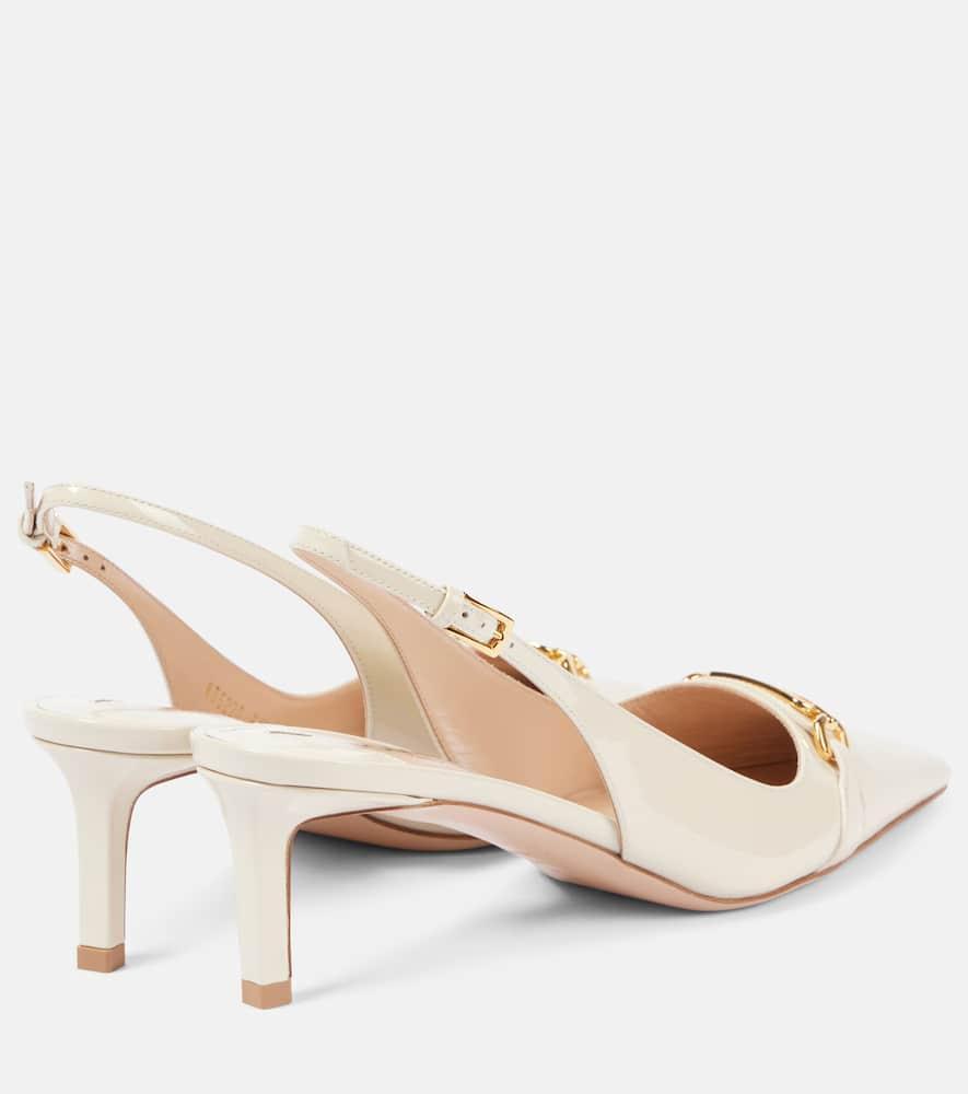 TOM FORD Slingback-pumps Whitney Aus Lackleder In Neutrals Product Image