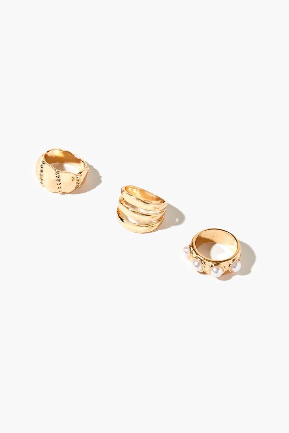 Faux Pearl Ring Set | Forever 21 Product Image