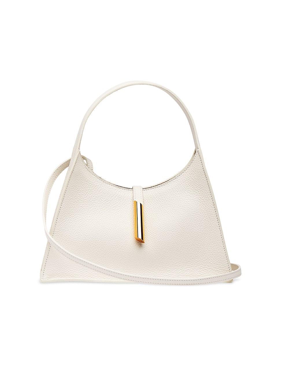 Womens Pointy Mini Grained Leather Bag Product Image