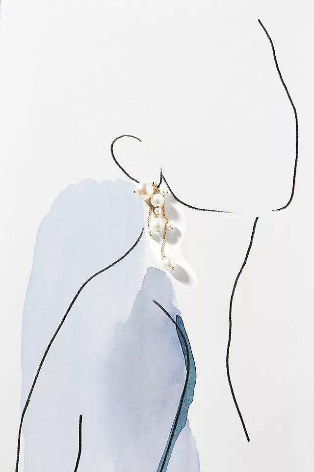 Pearl Cluster Drop Earrings Product Image