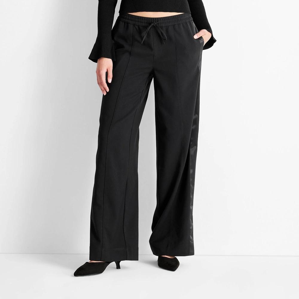 Womens Mid-Rise Track Pants - Future Collective Black Product Image