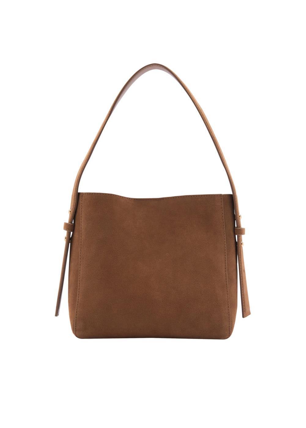 MANGO shoulder bag leather - One size - Women Product Image