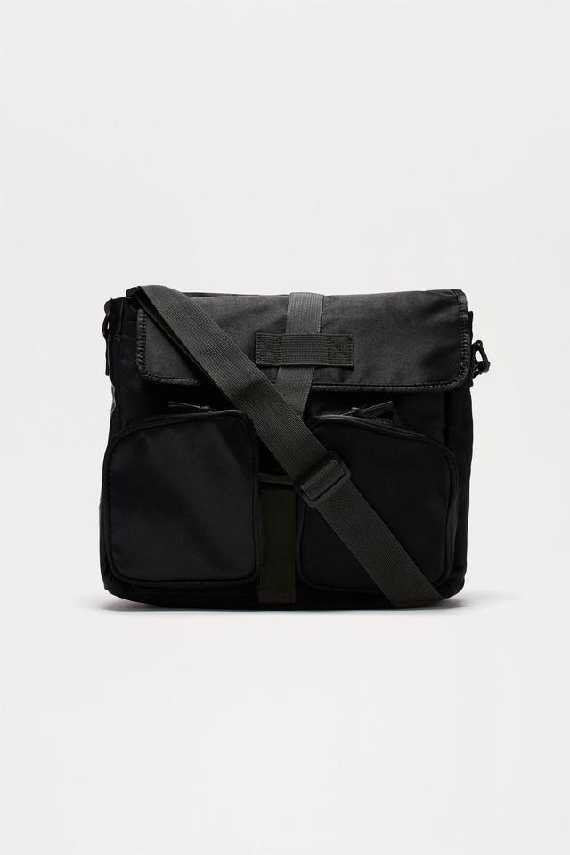 Utility Nylon Crossbody Bag - Black Product Image