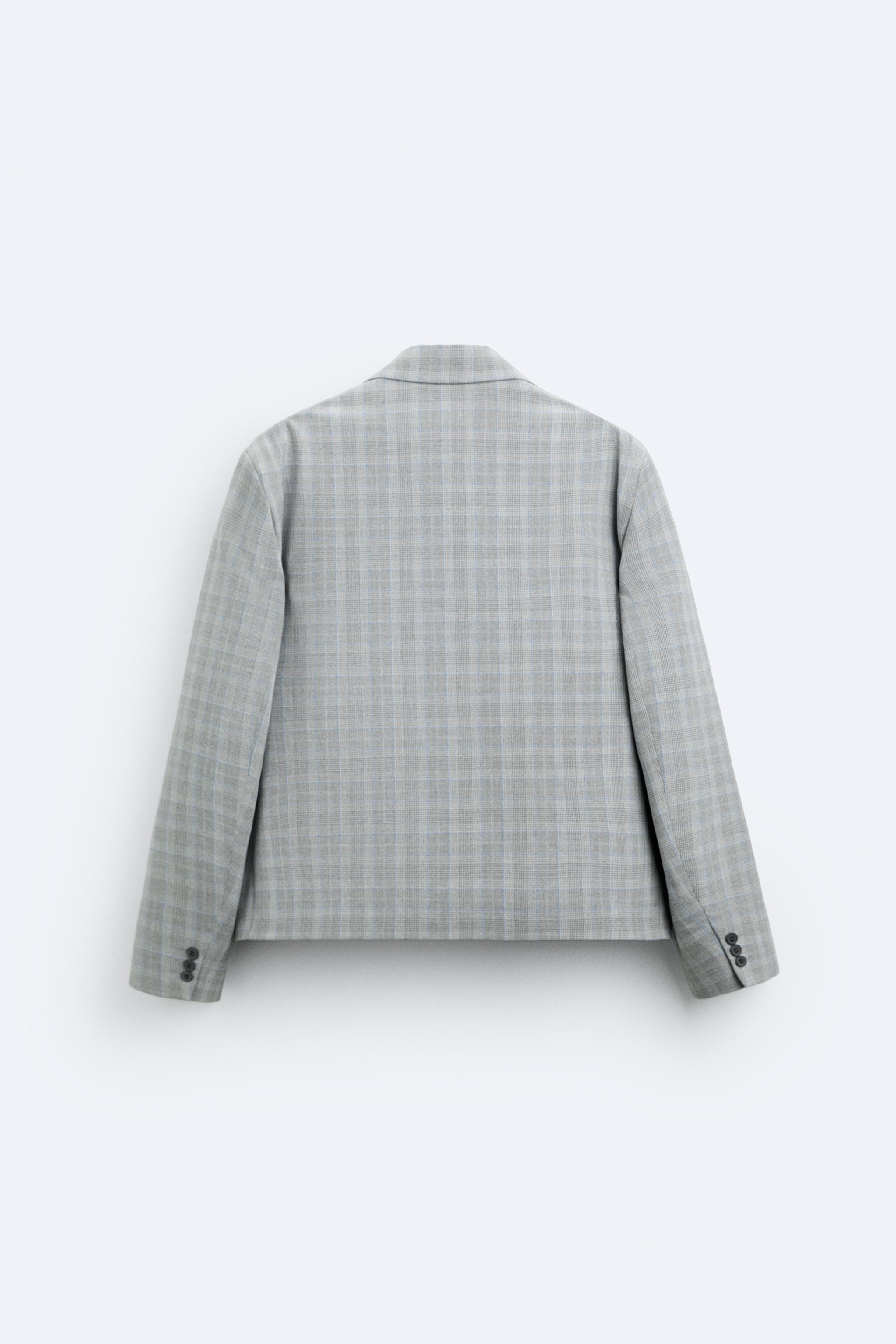 CHECKERED OVERSIZED FIT BLAZER Product Image