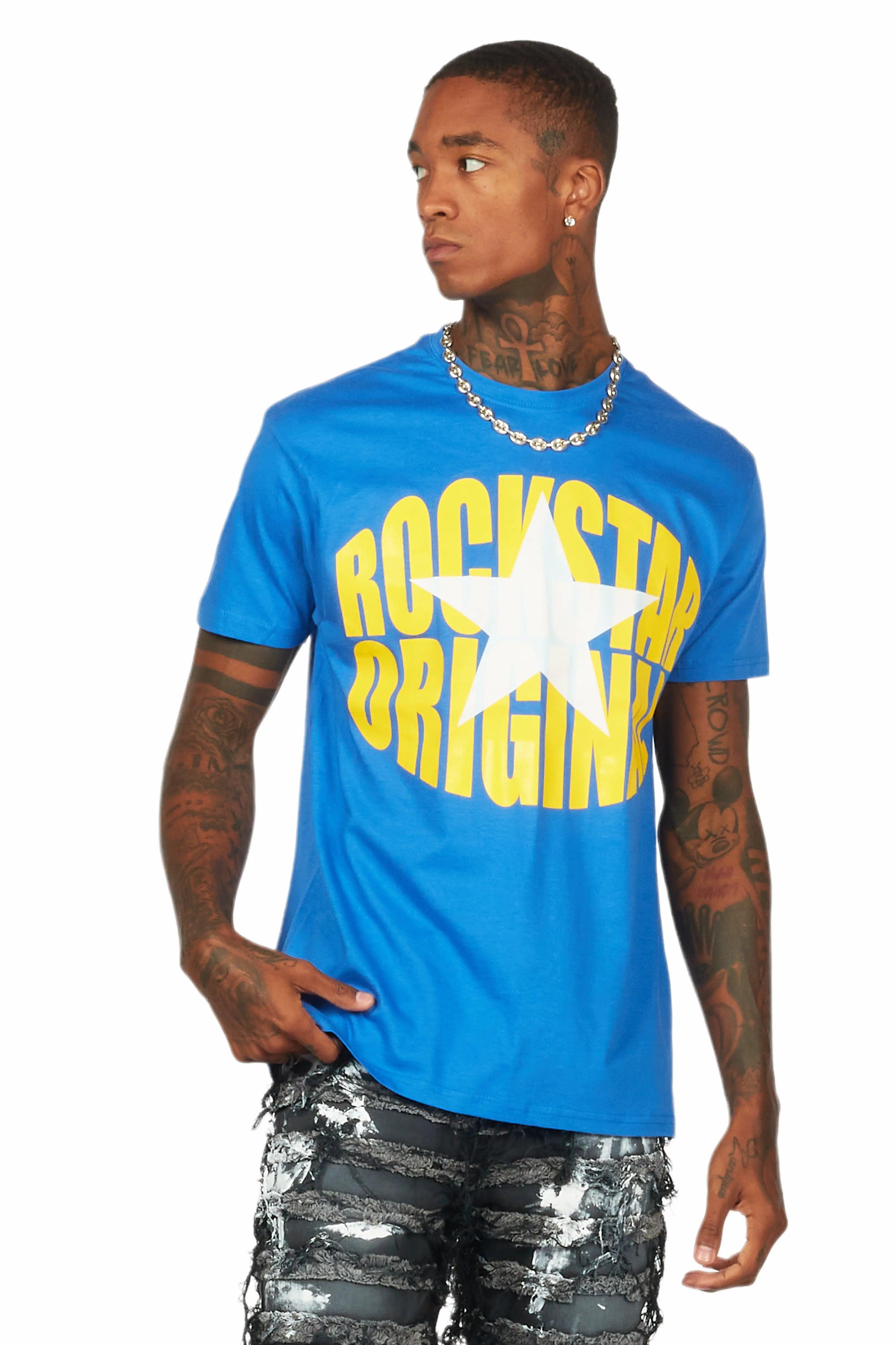 Ranger Blue/Yellow Graphic T-Shirt Male Product Image