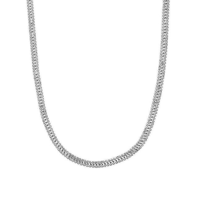 MC Collective Flat Link Chain Necklace, Womens, Silver Tone Product Image