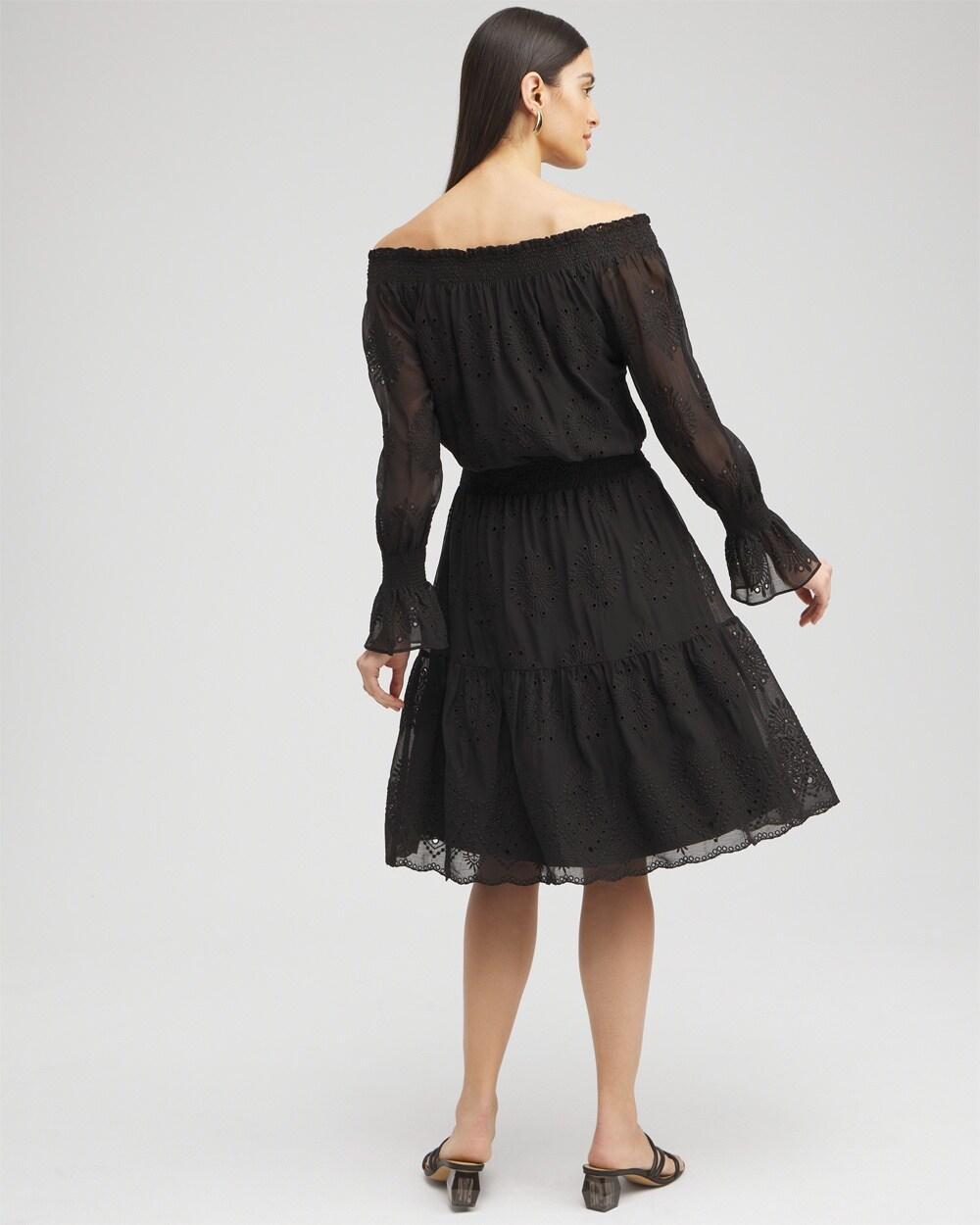 Chiffon Eyelet Dress Product Image