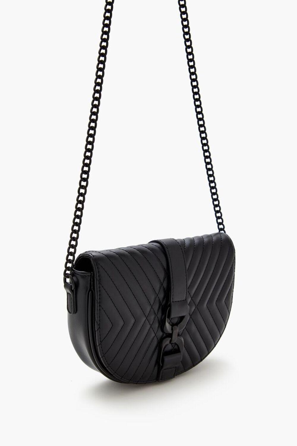 Quilted Crescent Crossbody Bag | Forever 21 Product Image