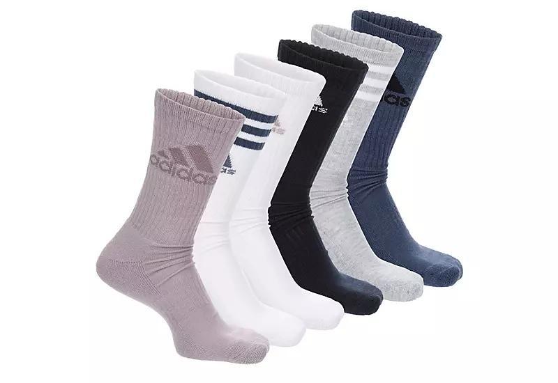 Adidas Men's Athletic Cushioned Crew Socks 6 Pairs Product Image