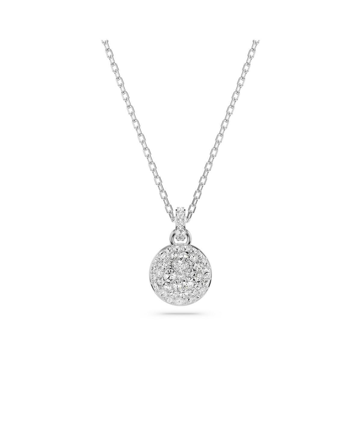 Swarovski White, Rhodium Plated or Gold-Tone or Rose-Gold Tone Meteora Pendant Necklace Product Image