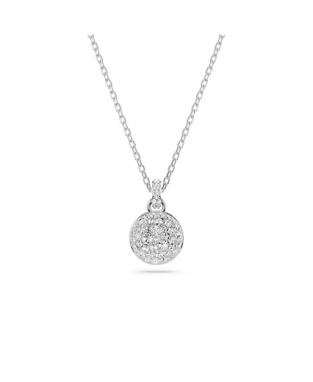 Swarovski White, Rhodium Plated or Gold-Tone or Rose-Gold Tone Meteora Pendant Necklace Product Image