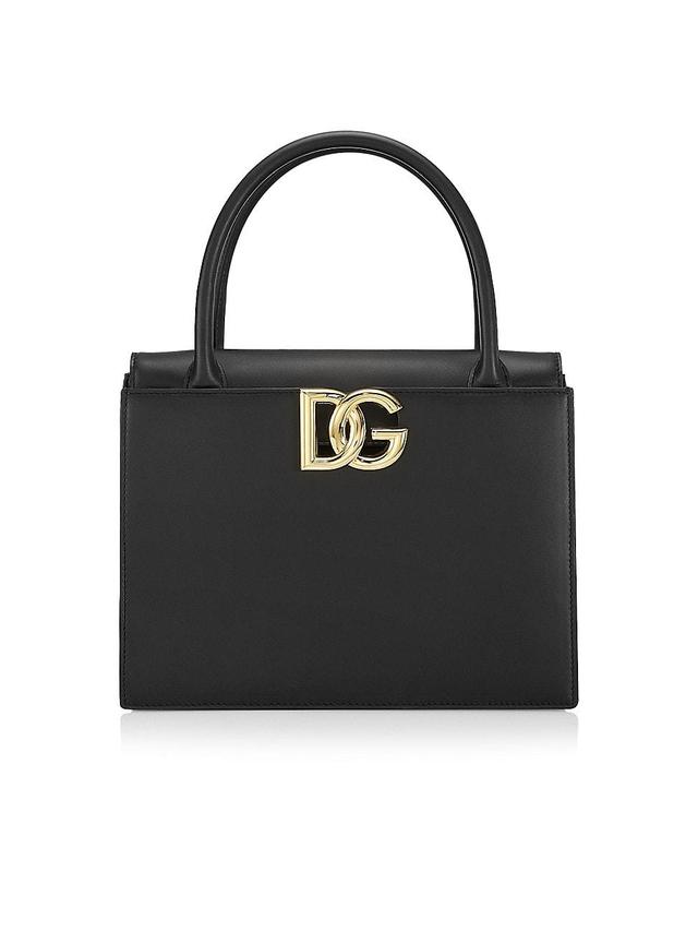 Dolce & Gabbana Logo Leather Top Handle Bag Product Image