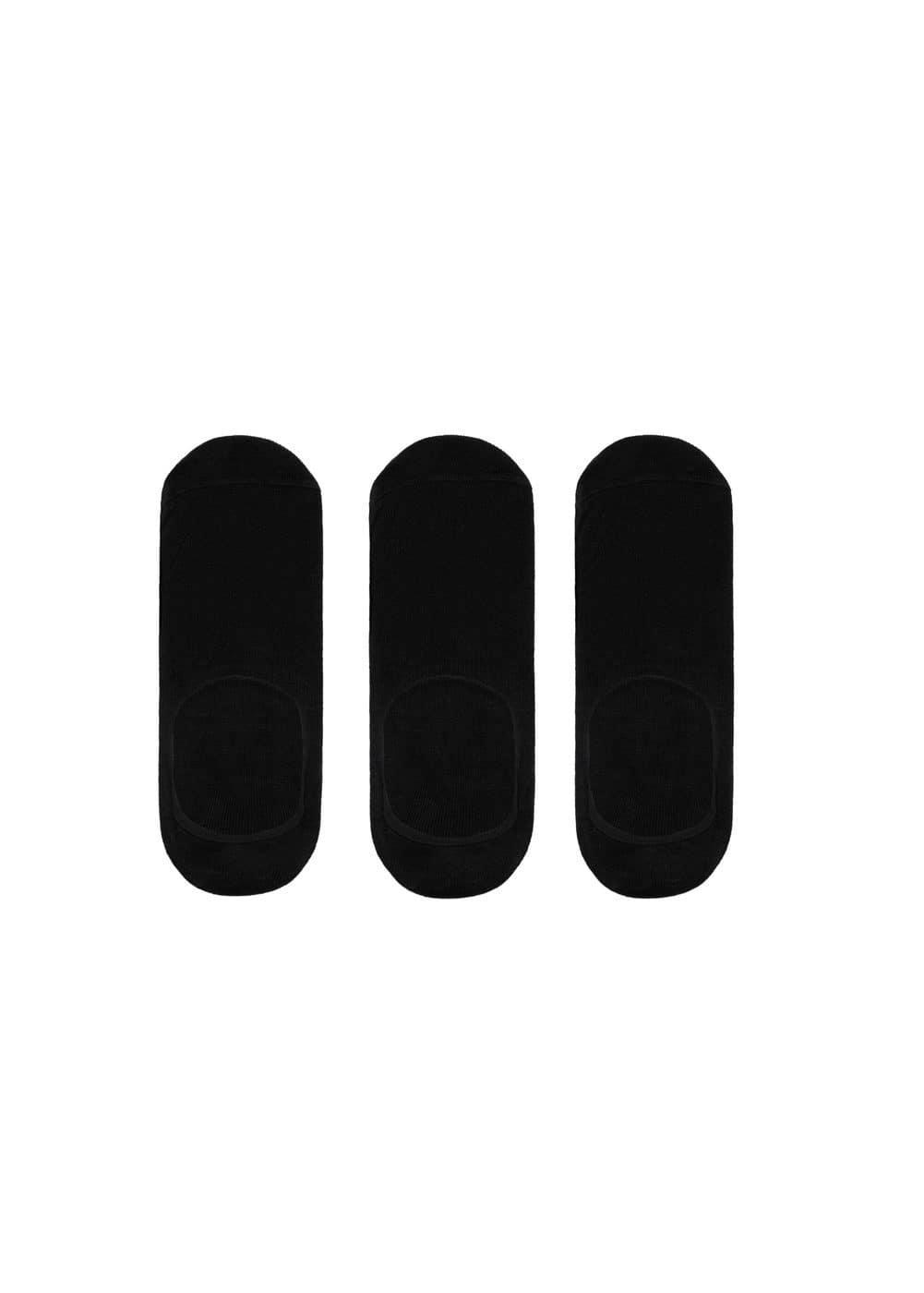 MANGO MAN - 3-pack of invisible socks blackMen Product Image