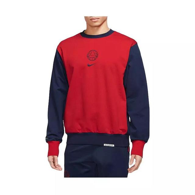 Mens Nike Red Paris Saint-Germain 2023/24 Standard Issue Travel Performance Pullover Sweatshirt Product Image