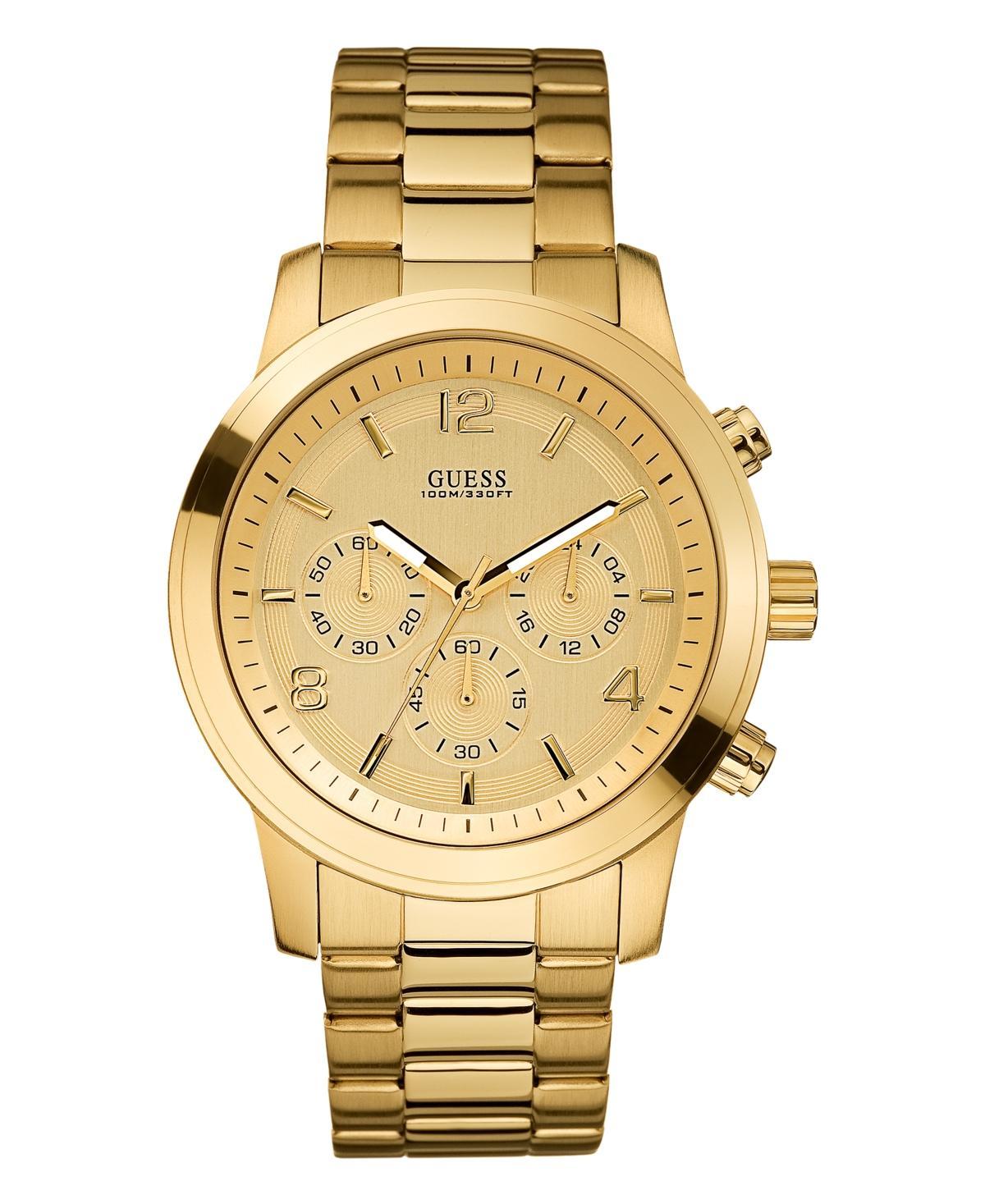 Guess Mens chronographgraph Gold-Tone Stainless Steel Watch 45mm Product Image