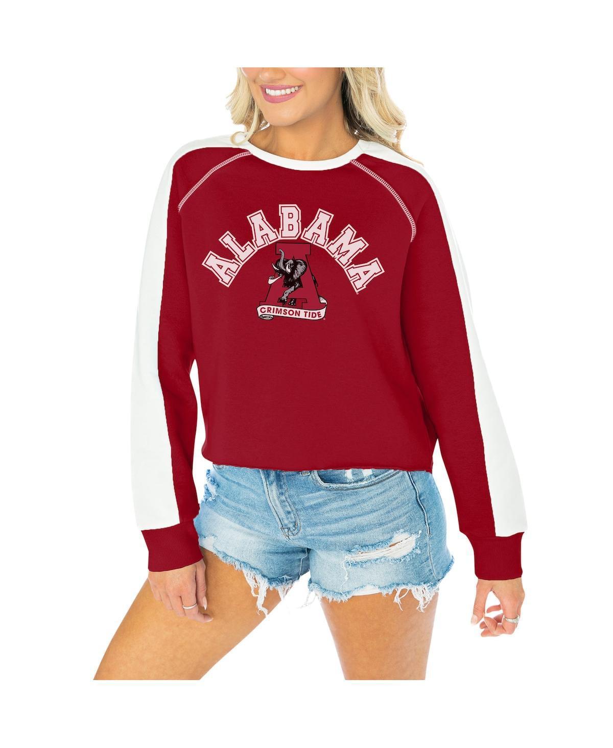 Womens Gameday Couture Crimson Alabama Crimson Tide Blindside RaglanCropped Pullover Sweatshirt Product Image