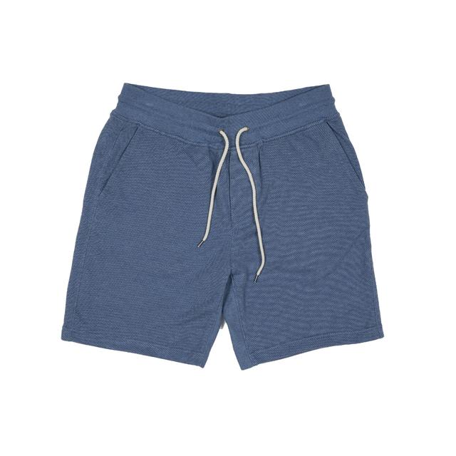 Montague Terry Twill Drawcord Shorts 8" - Blue Heather (Final Sale) Product Image