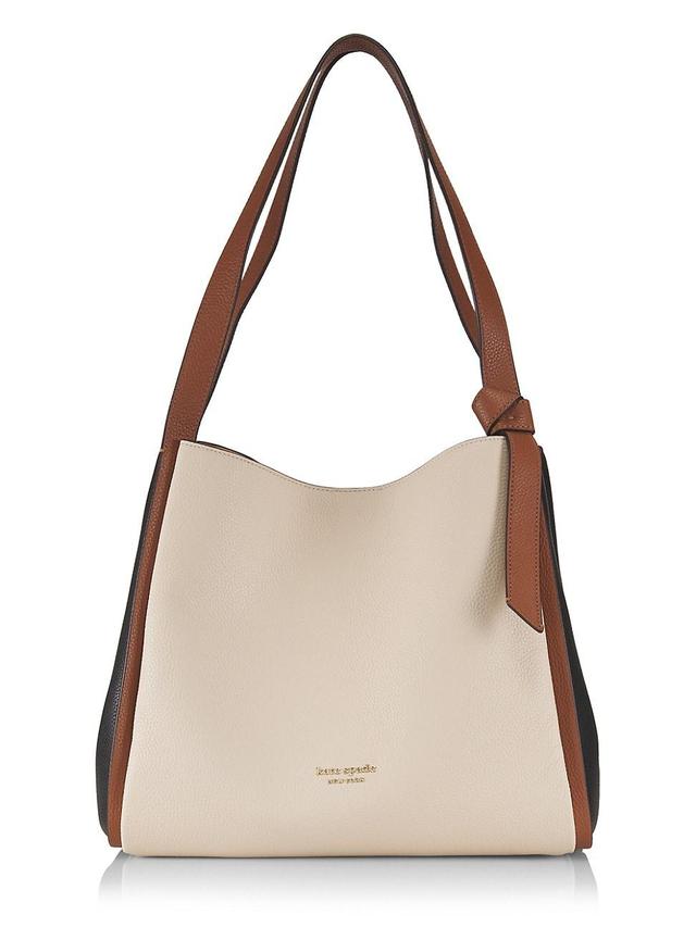 Kate Spade New York Knott Colorblock Large Shoulder (Allspice Cake Multi) Handbags Product Image