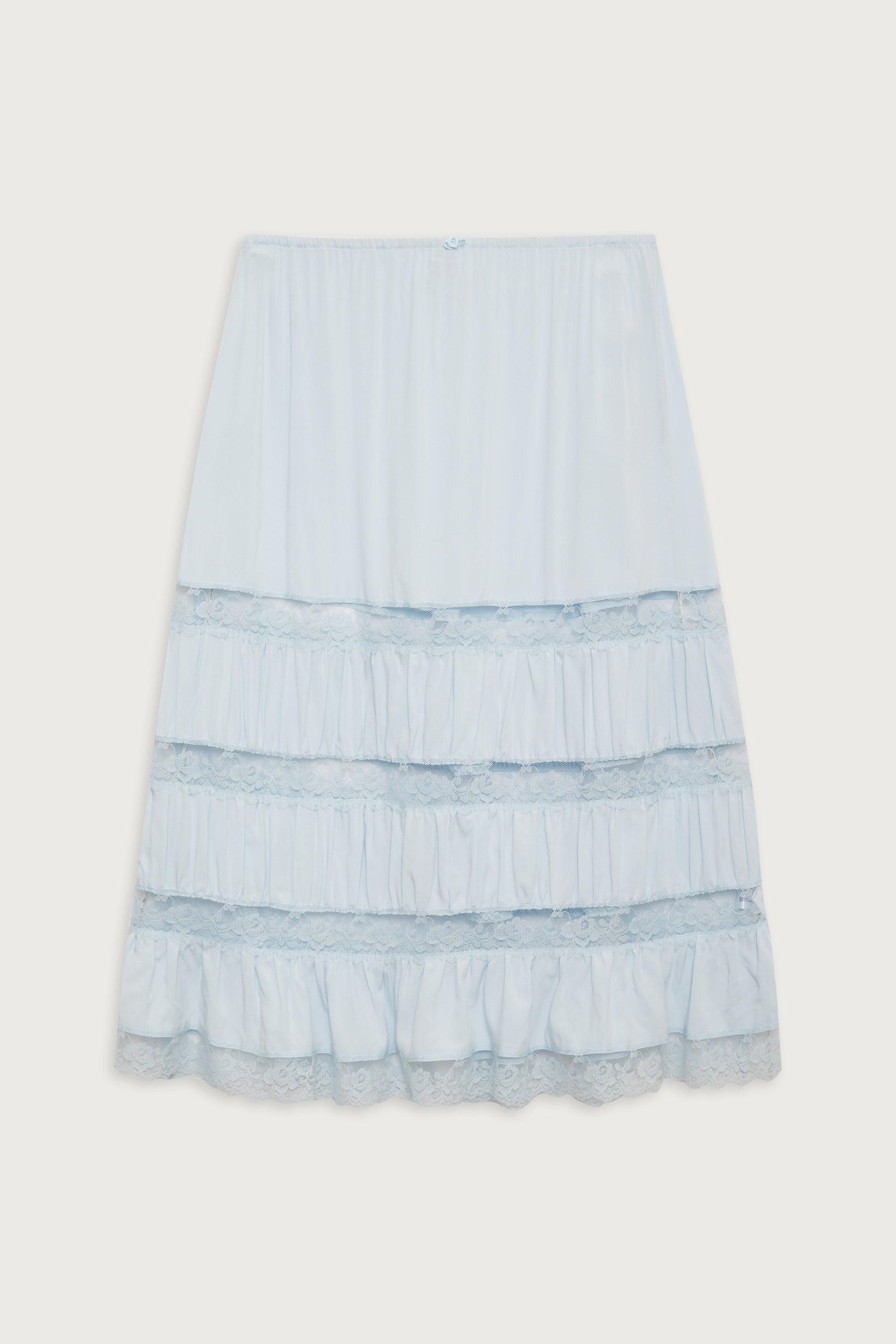 Solstice Midi Skirt - Blue Porcelain Product Image