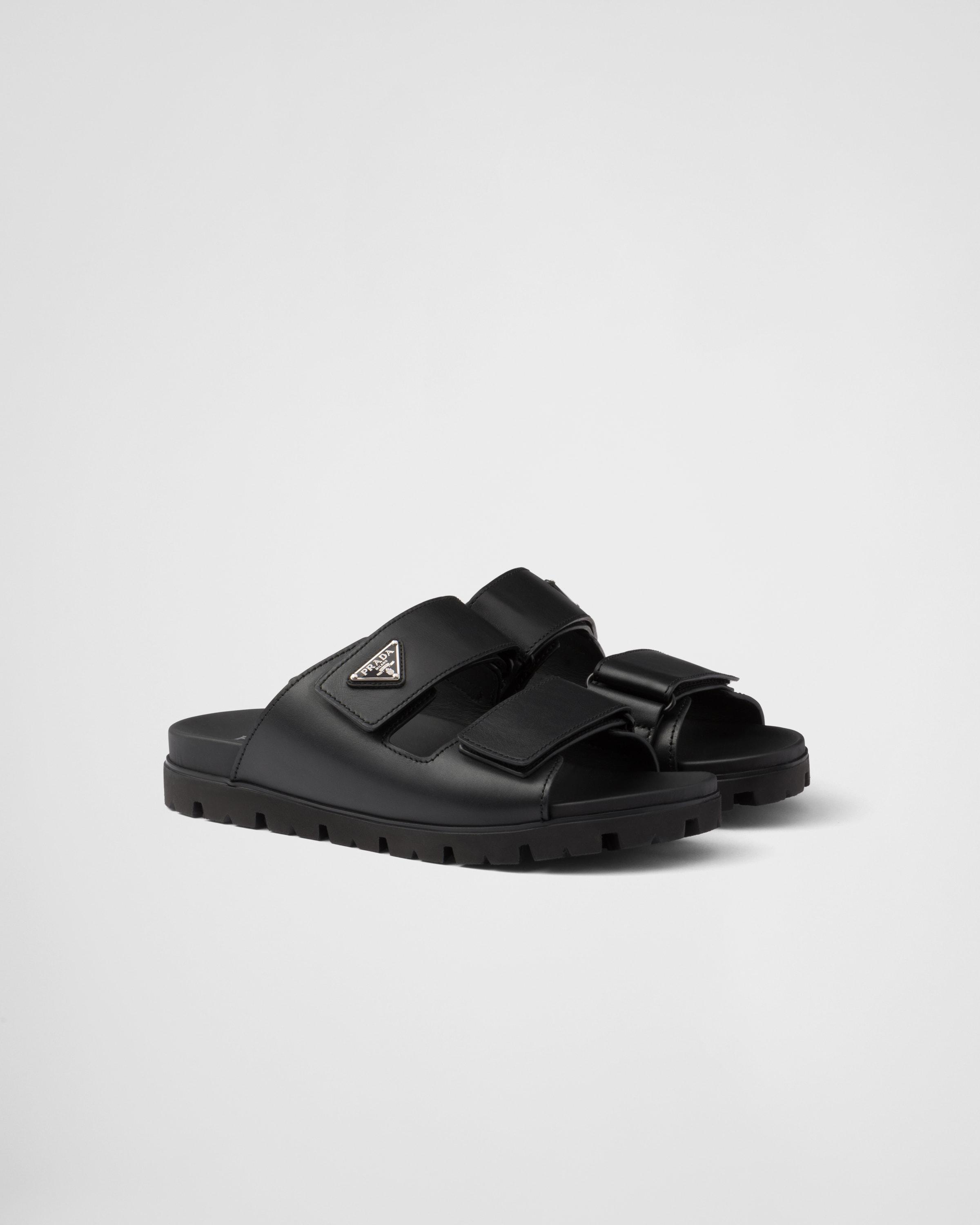 Leather strap sandals Product Image