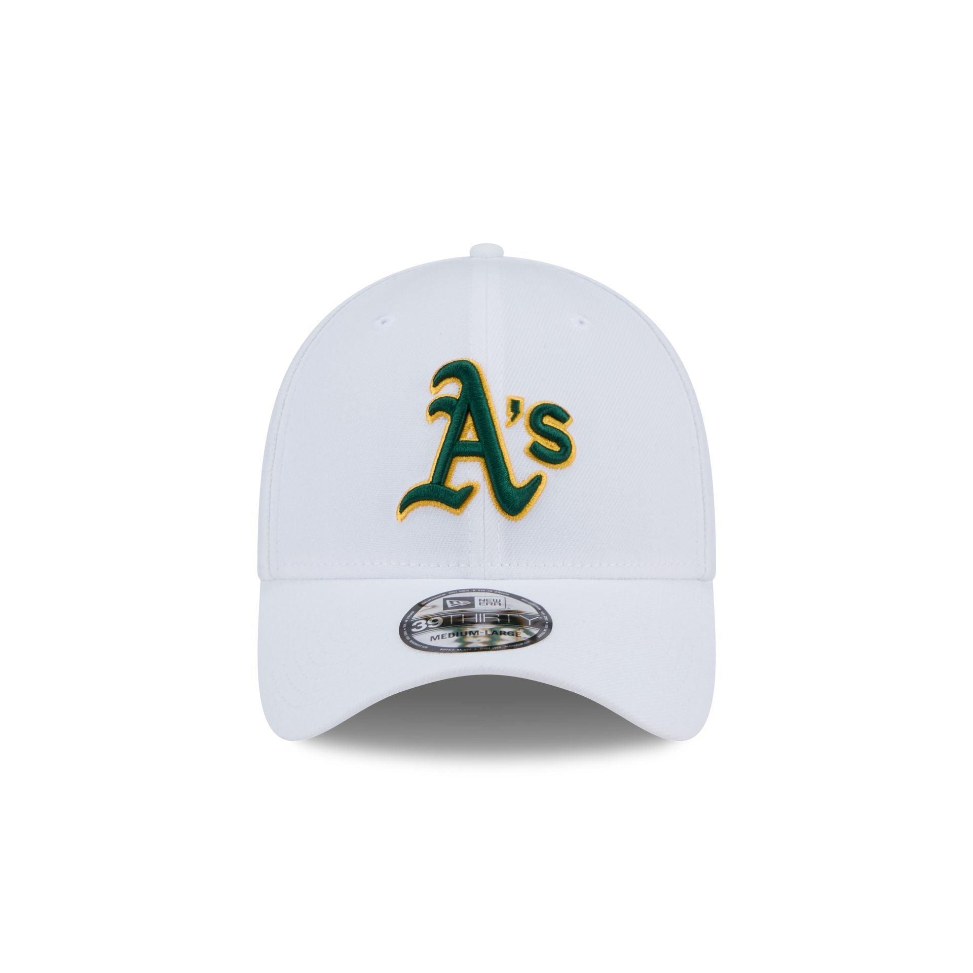 Oakland Athletics Optic White 39THIRTY Stretch Fit Hat Male Product Image