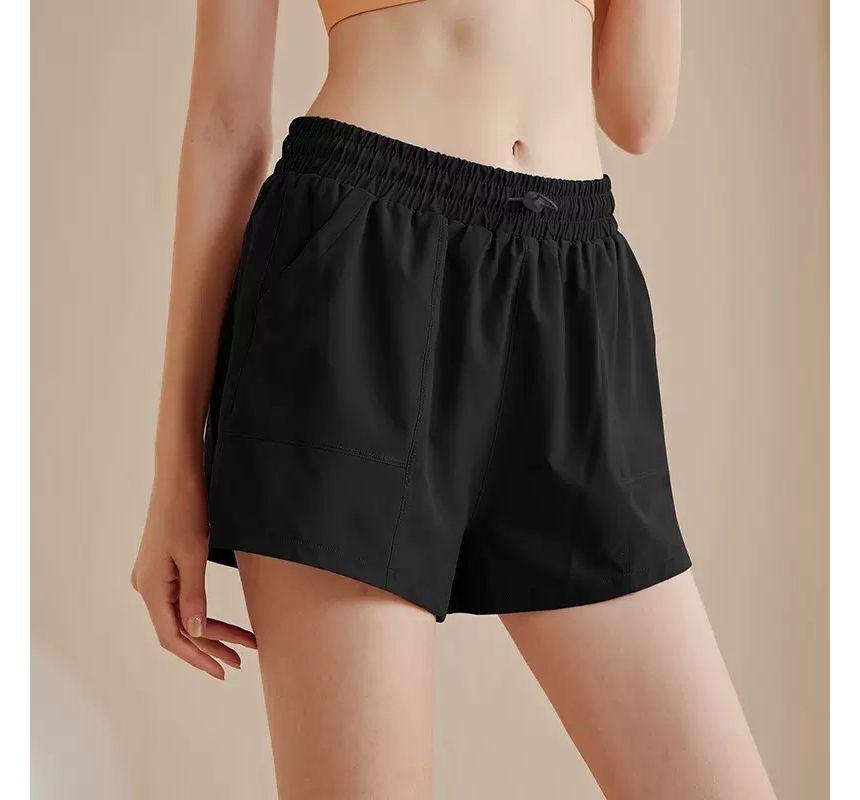 Mock Two-Piece Sweat Shorts Product Image