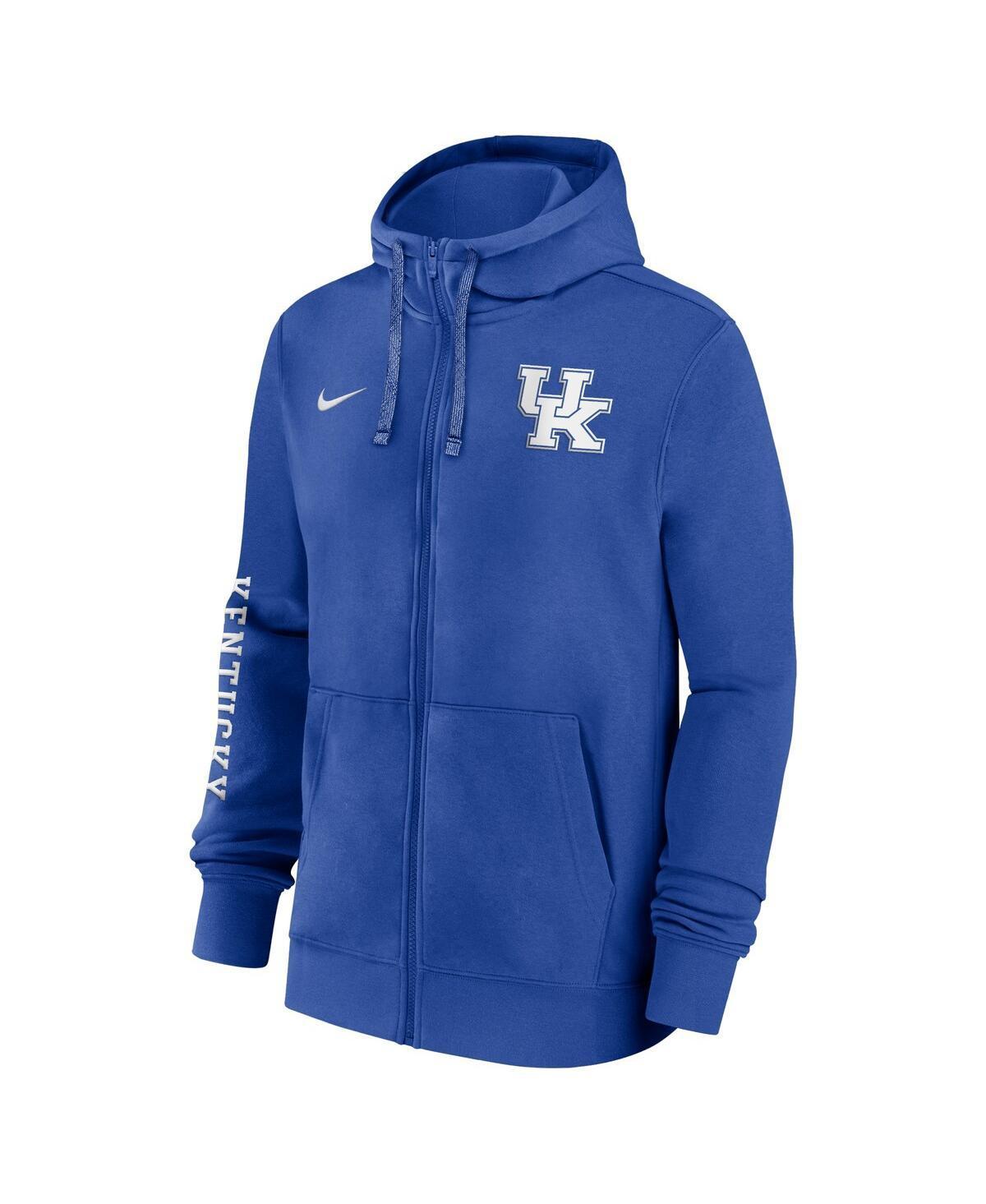 NIKE Kentucky Wildcats Sideline Team Issue  Men's College Full-zip Hoodie In Blue Product Image