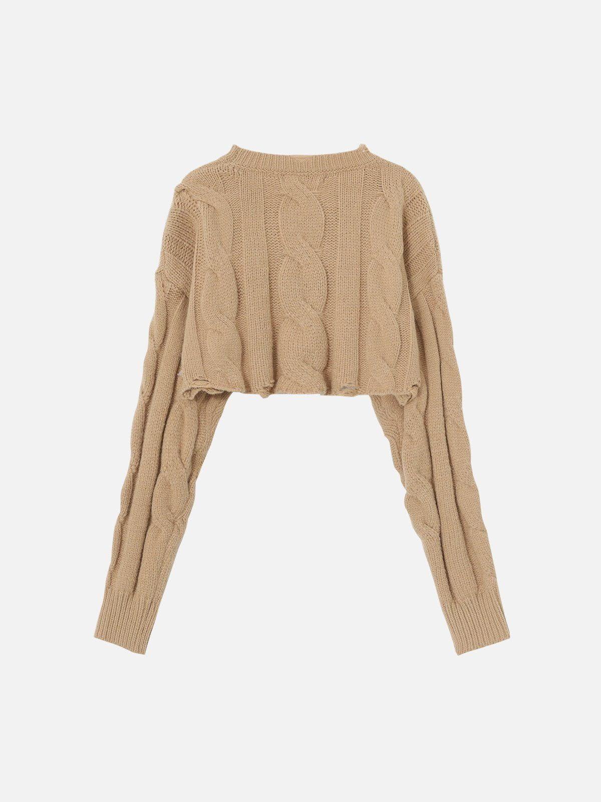 Vintage Basic Crop Sweater Product Image