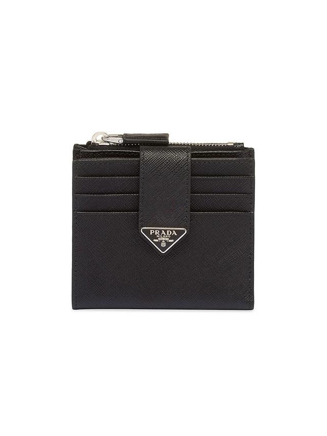 Mens Saffiano And Leather Card Holder Product Image