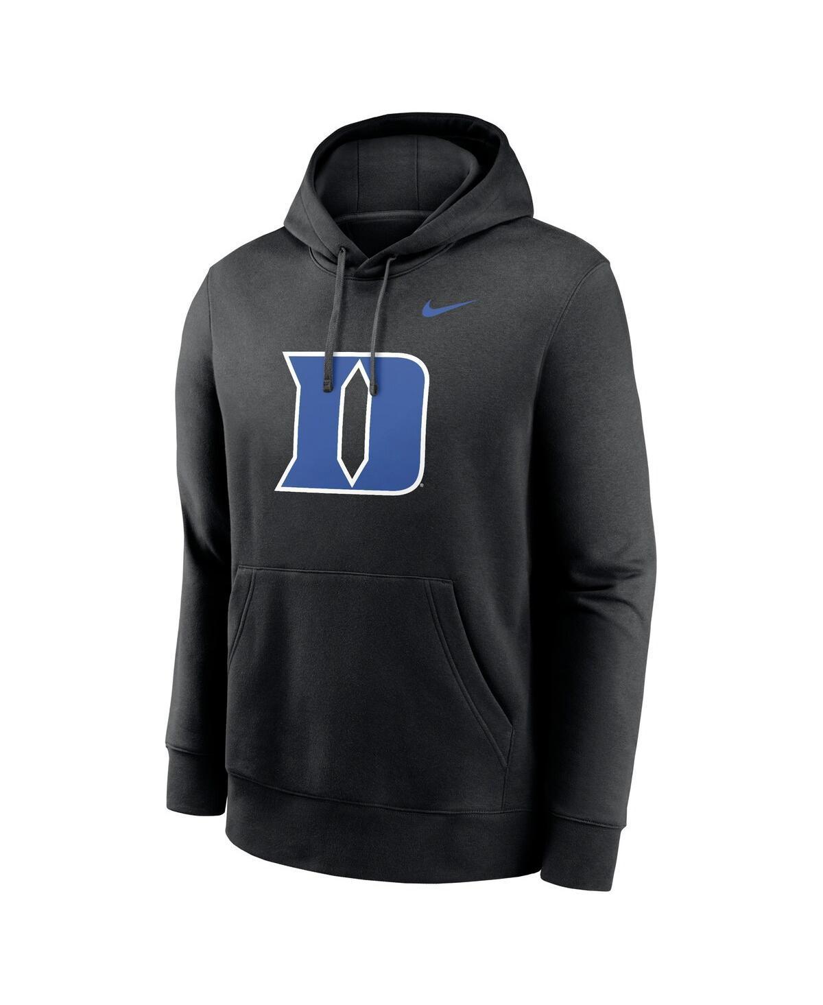 NIKE Men's Black Duke Blue Devils Primetime Evergreen Club Fleece Pullover Hoodie Product Image