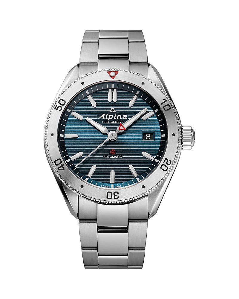 Alpina Mens Swiss Automatic Alpiner Stainless Steel Bracelet Watch 40mm - Silver-tone Product Image