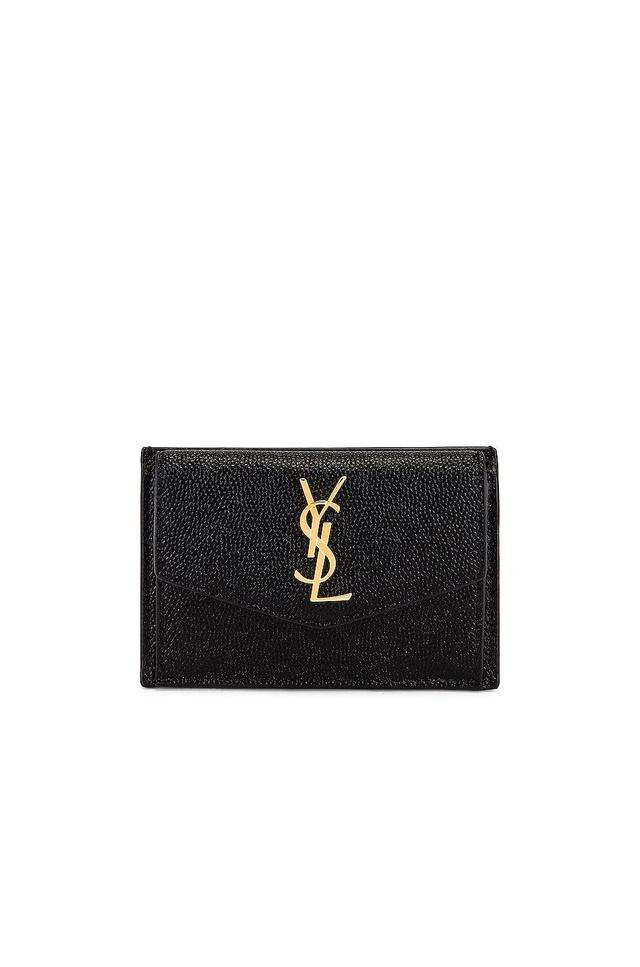 Saint Laurent Leather Wallet in Black Product Image