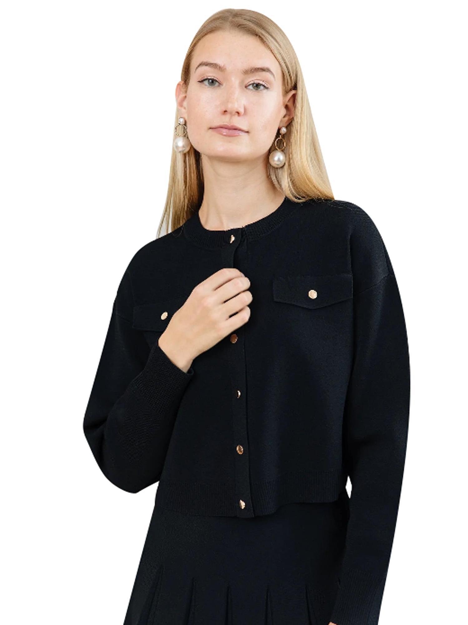 Apparalel Cropped Knit Jacket Product Image