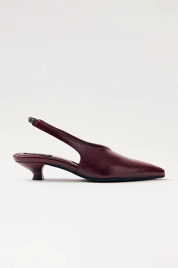 ALOHAS Eros Leather Slingback Kitten Heel Womens at Urban Outfitters Product Image