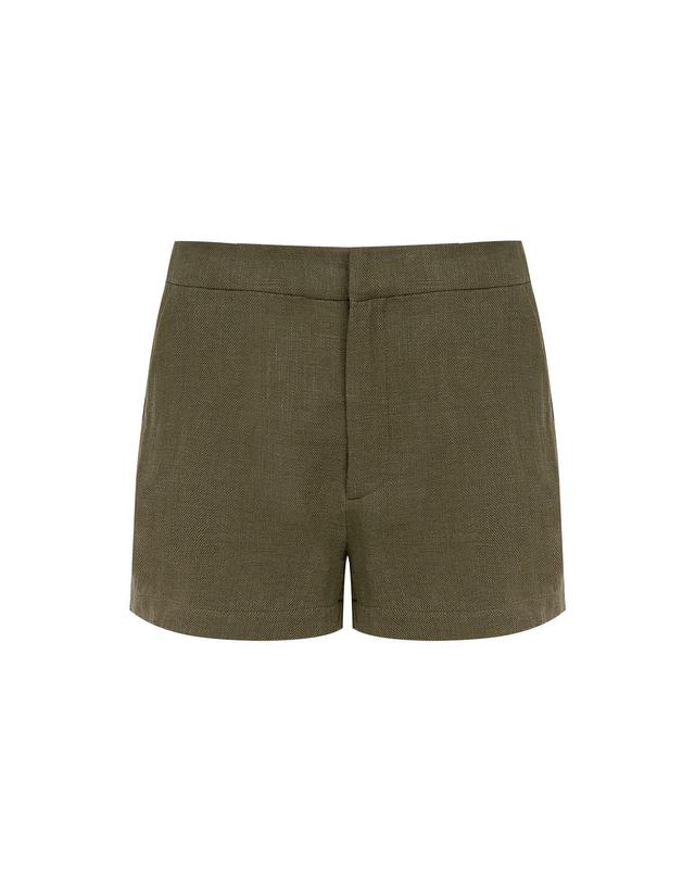 Giu Tailored Shorts - Evergreen Product Image