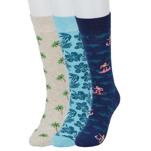 Mens Sonoma Goods For Life 3-pack Mixed Novelty Socks Product Image