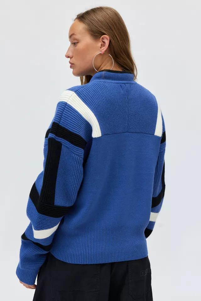 BDG Theo Quarter Zip Pullover Sweater Product Image