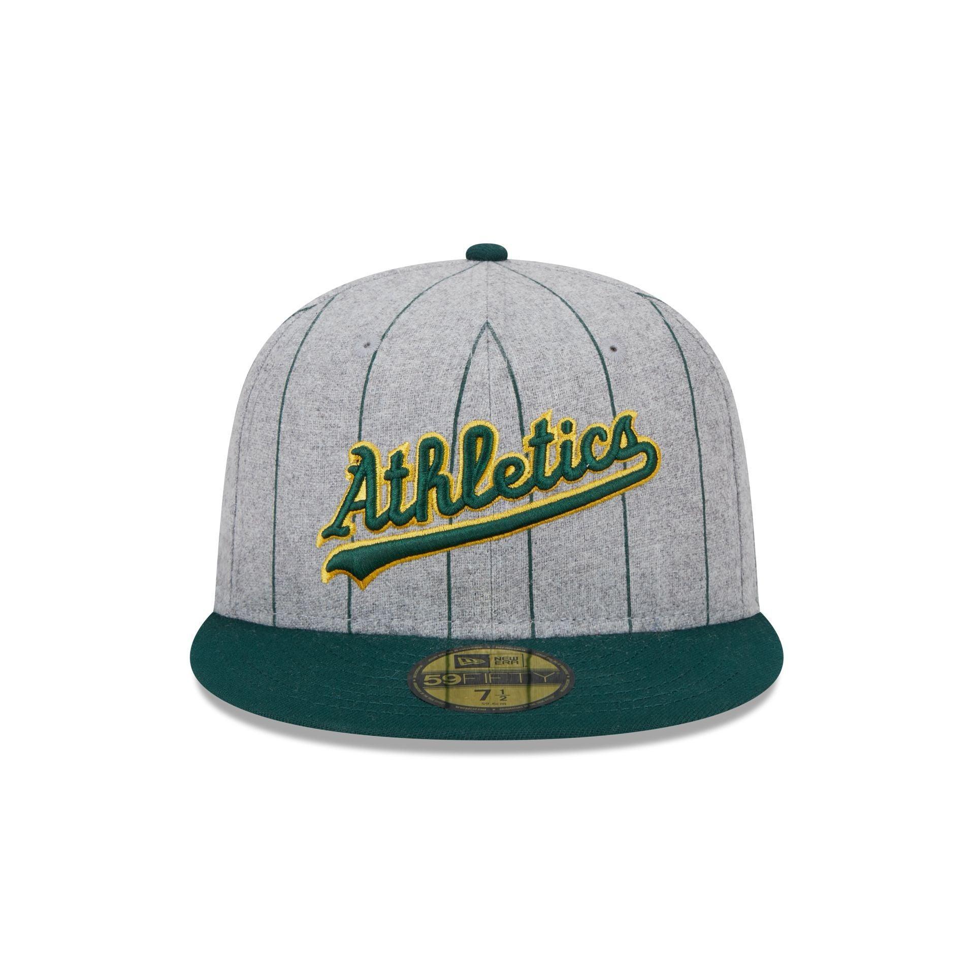 Oakland Athletics Heather Pinstripe 59FIFTY Fitted Hat Male Product Image