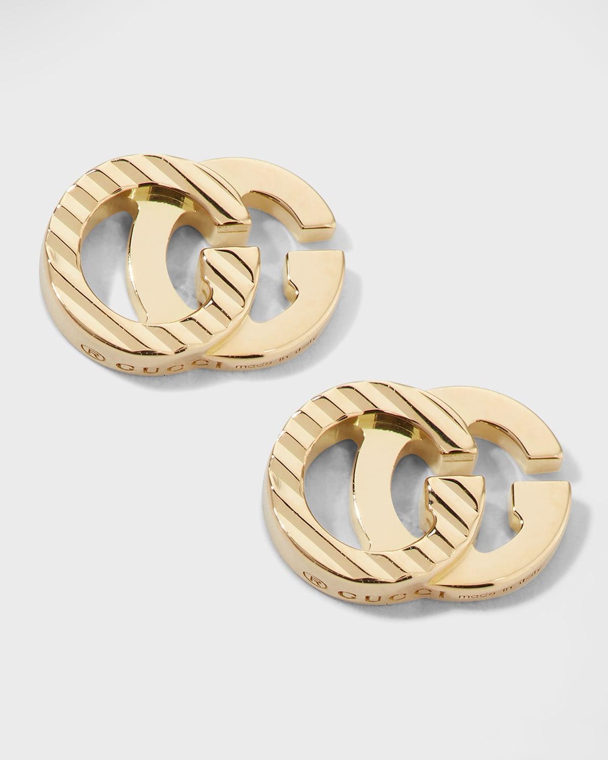 Womens GG Running 18K Yellow Gold Stud Earrings Product Image