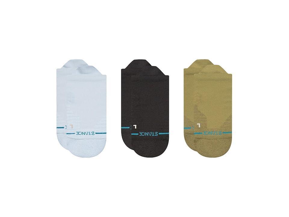 Stance Iconic Mid Tab 3-Pack (Ice ) Women's Crew Cut Socks Shoes Product Image