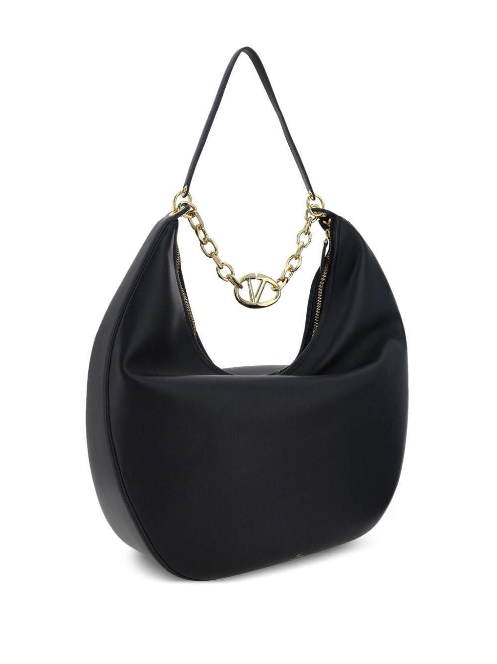 VALENTINO GARAVANI Vlogo Moon Shoulder Bag In Black Product Image