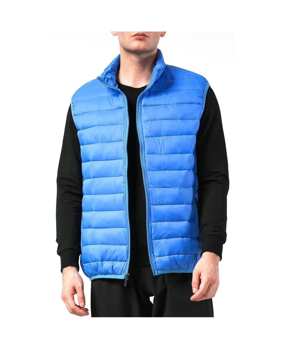 Alpine Swiss Mens Down Alternative Vest Jacket Lightweight Packable Puffer Vest - Black gray Product Image