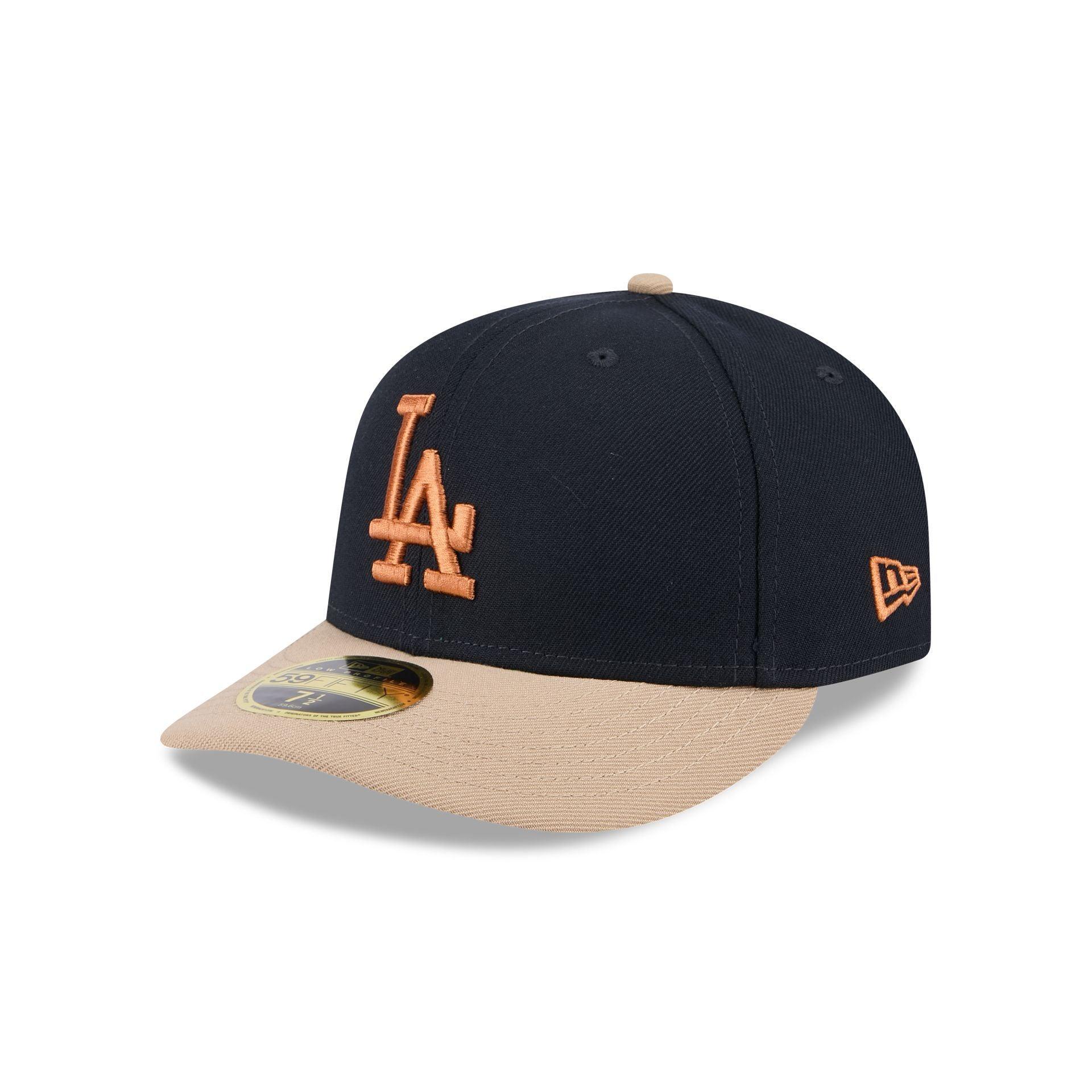 Los Angeles Dodgers Blue Ivory Low Profile 59FIFTY Fitted Hat Male Product Image