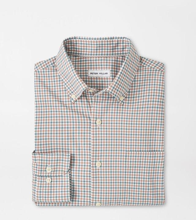 Peter Millar Mens Hamilton Crown Lite Cotton-Stretch Sport Shirt | Color: Sherwood | Size: S Product Image