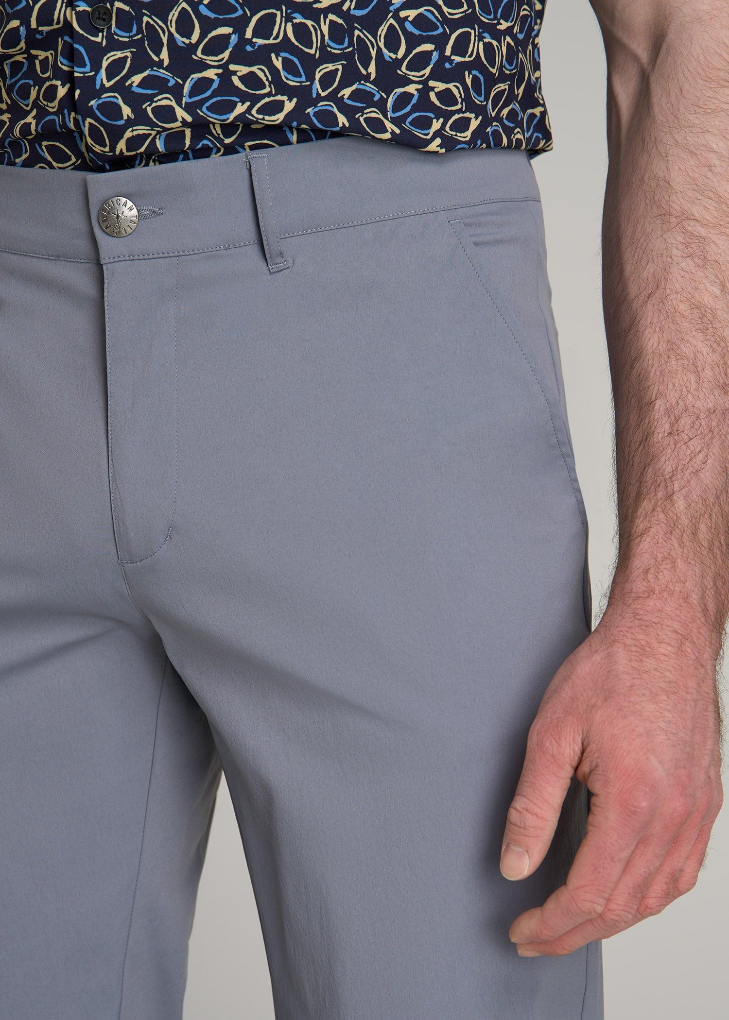 TAPERED FIT Traveler Chino Pants for Tall Men in Skyline Grey Product Image