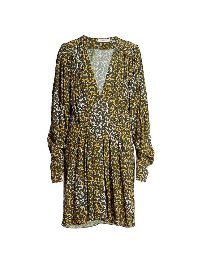 Womens Arone Long-Sleeve Abstract-Print Dress Product Image