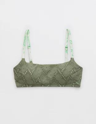 Aerie Eyelet Straight Scoop Bikini Top Product Image