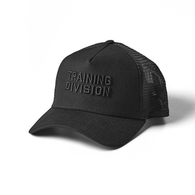 New Era LE 9Forty A-Frame Trucker Hat - Black/Black “Training Division” Product Image