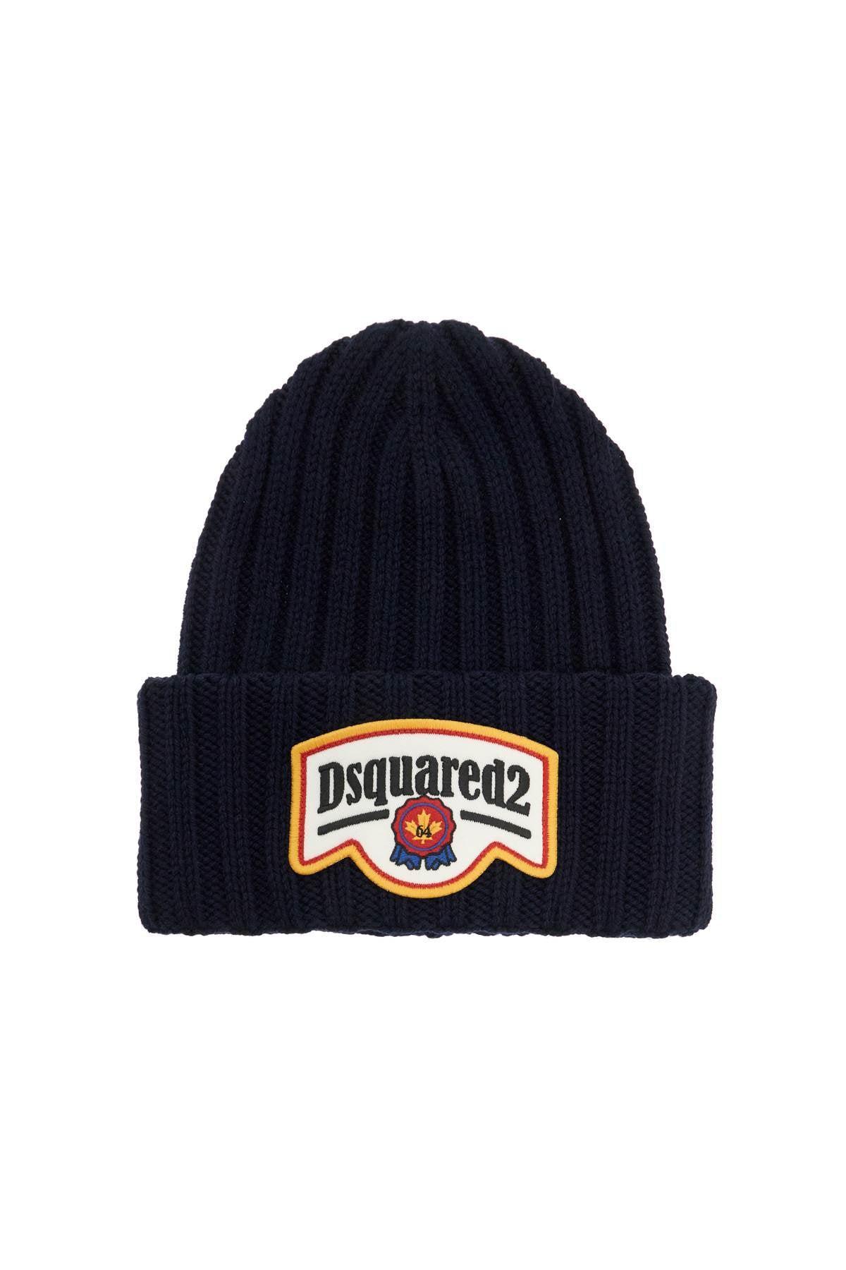 DSQUARED2 "beanie Hat With Patch Logo Product Image