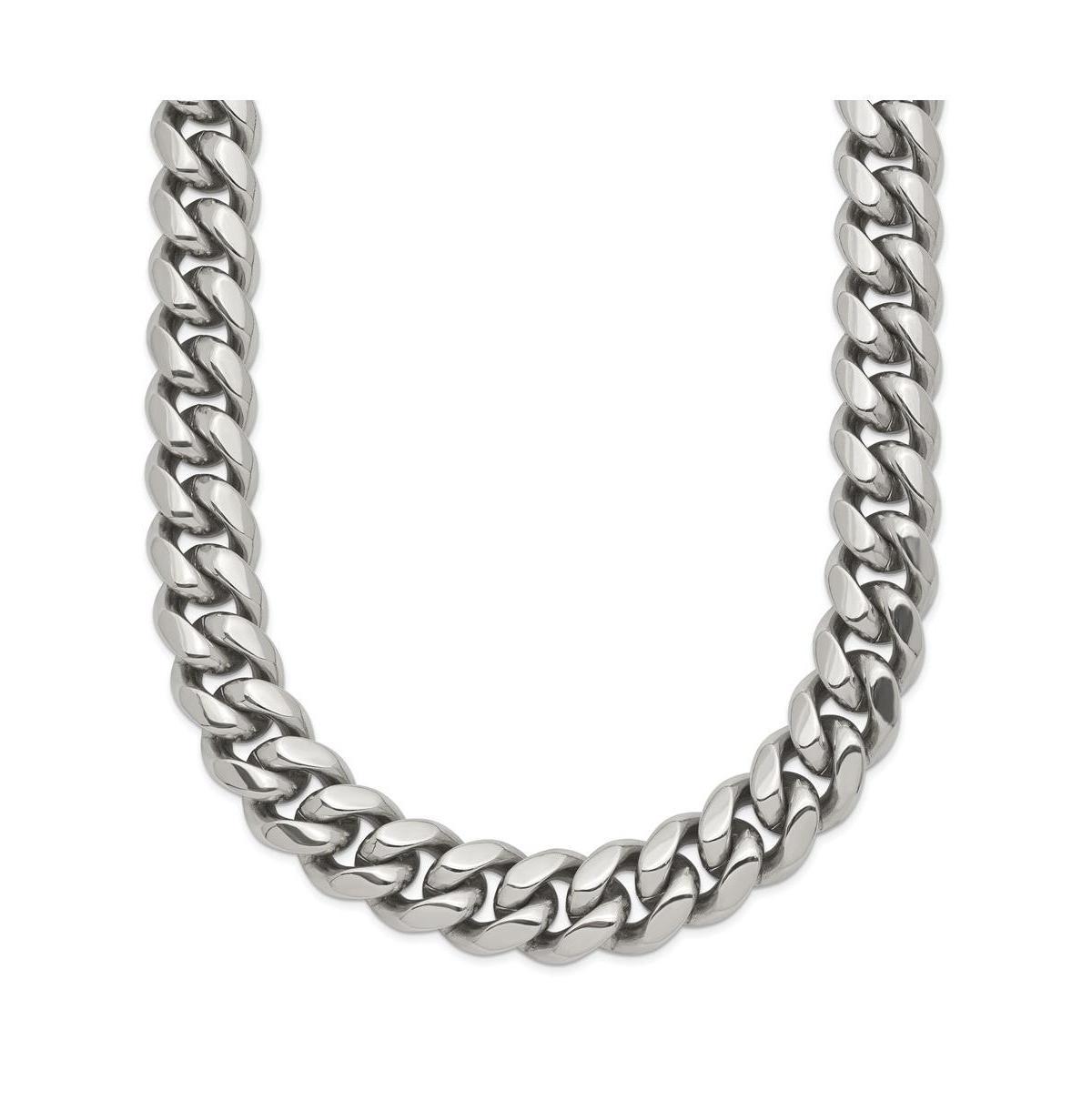 Chisel Stainless Steel Polished 24 inch Curb Chain Necklace Product Image